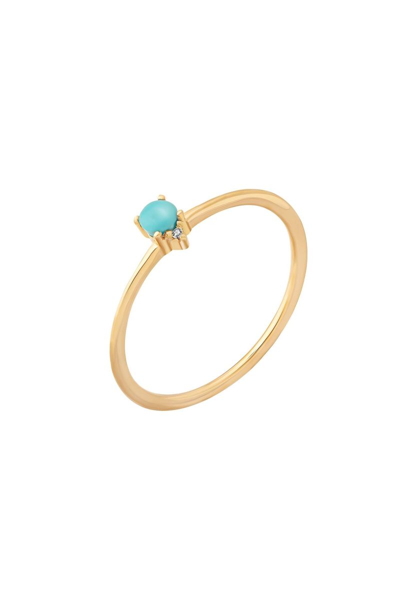 Türkis Cabochon Sterlingsilber Ring