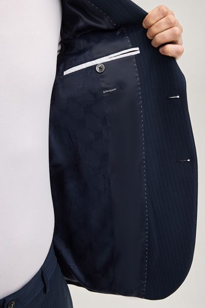 HUGO Dallas Nadelstreifen Marineblau Extra-Slim Fit Sakko