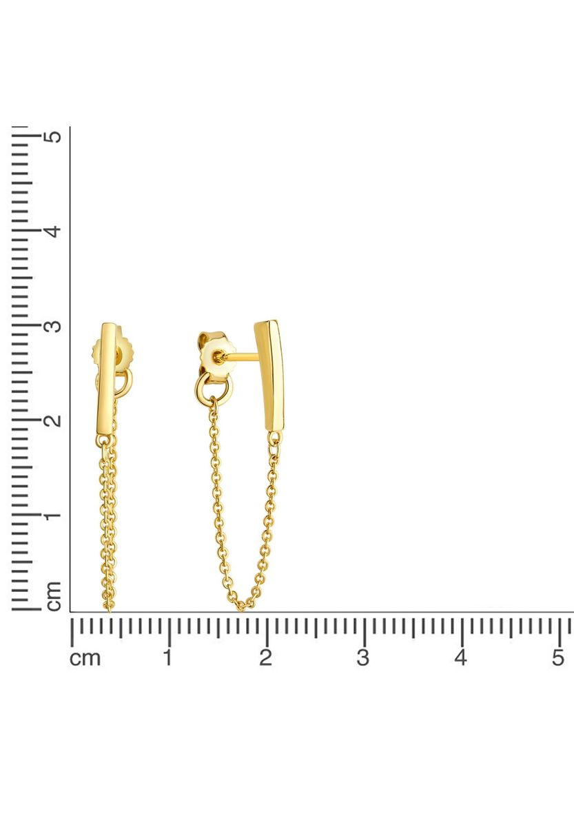 Hängende Kette Ohrhänger Gold