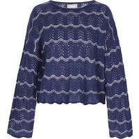 usha Pullover Frauen marineblau cremeweiß