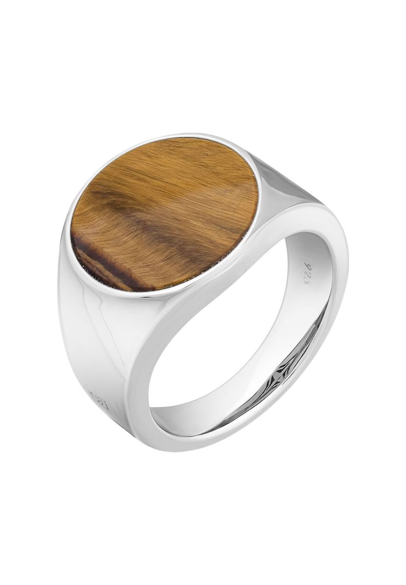 Tigerauge Silber Siegelring