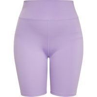 Lavendelfarbene High-Waist Radlerhose
