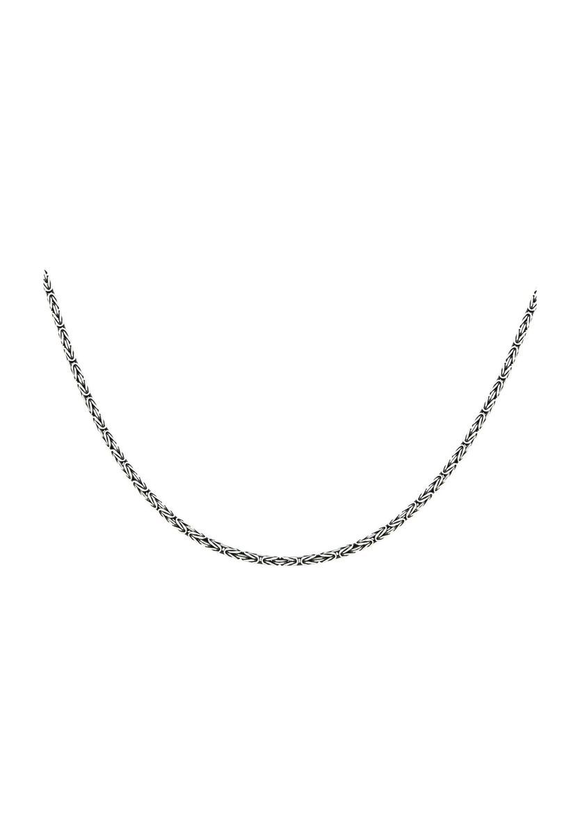 Byzantinische Kette aus oxidiertem Sterlingsilber