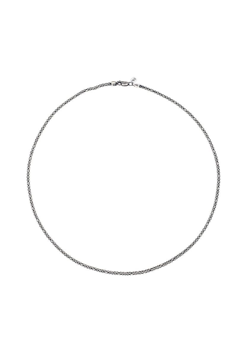 Byzantinische Kette aus oxidiertem Sterlingsilber
