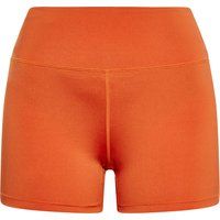 Orange, hoch taillierte Activewear Shorts
