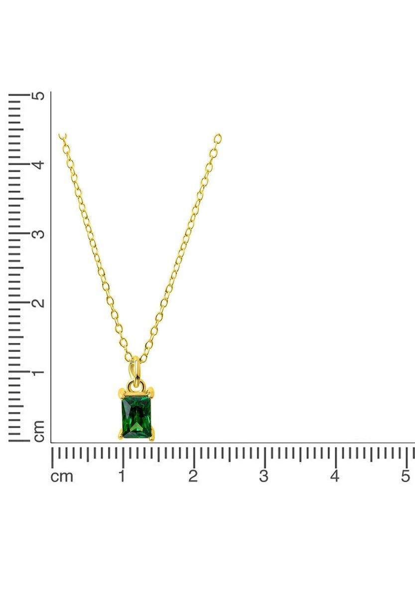 Smaragdgrüne Anhänger Gold Halskette