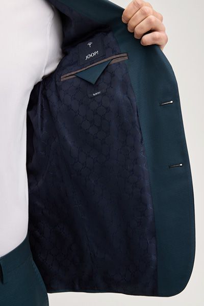 Joop! Hawker Petrol Hochzeitsanzug Sakko Revers Wollmischung