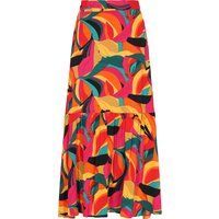 Vibranter Maxirock mit geometrischem Print