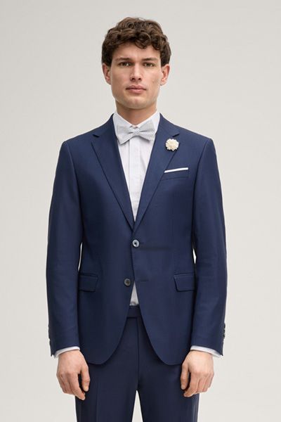 Joop! Herby Marineblauer Hochzeitsanzug Sakko Slim Fit Wollmischung