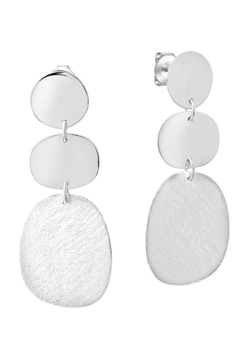 Sterling Silber Hängeohrringe mit Plättchen