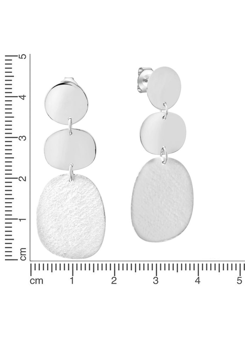Sterling Silber Hängeohrringe mit Plättchen