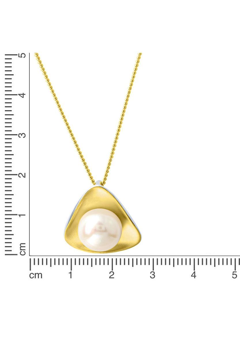 Perlenanhänger Halskette Goldkette