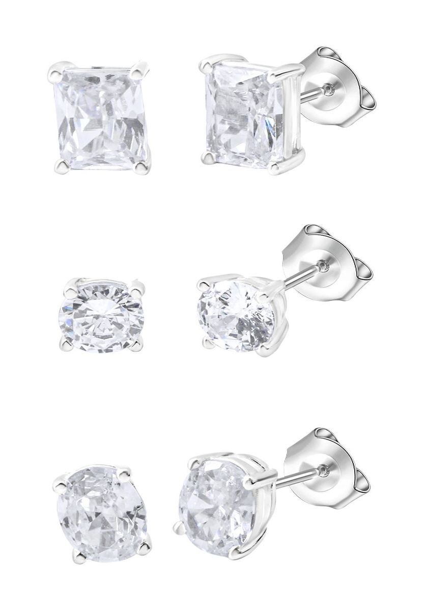 Ohrstecker Set mit Zirkonia