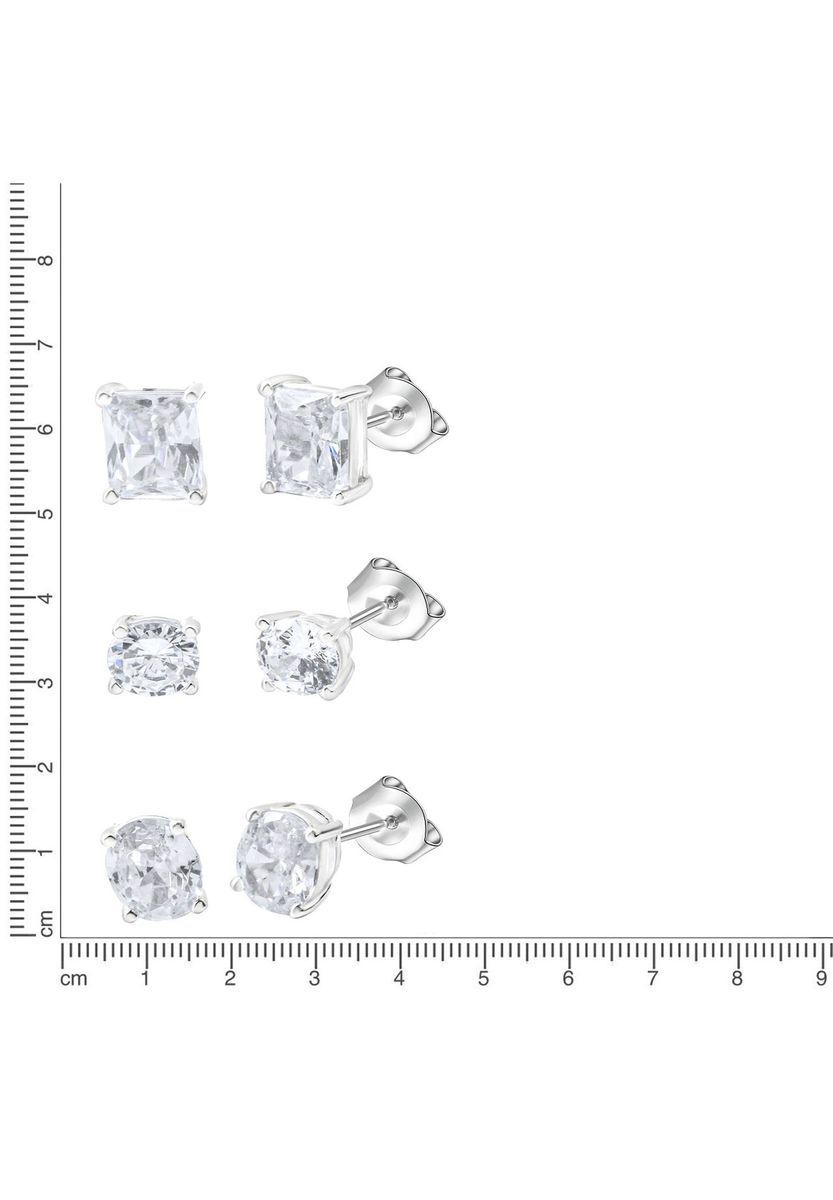 Ohrstecker Set mit Zirkonia