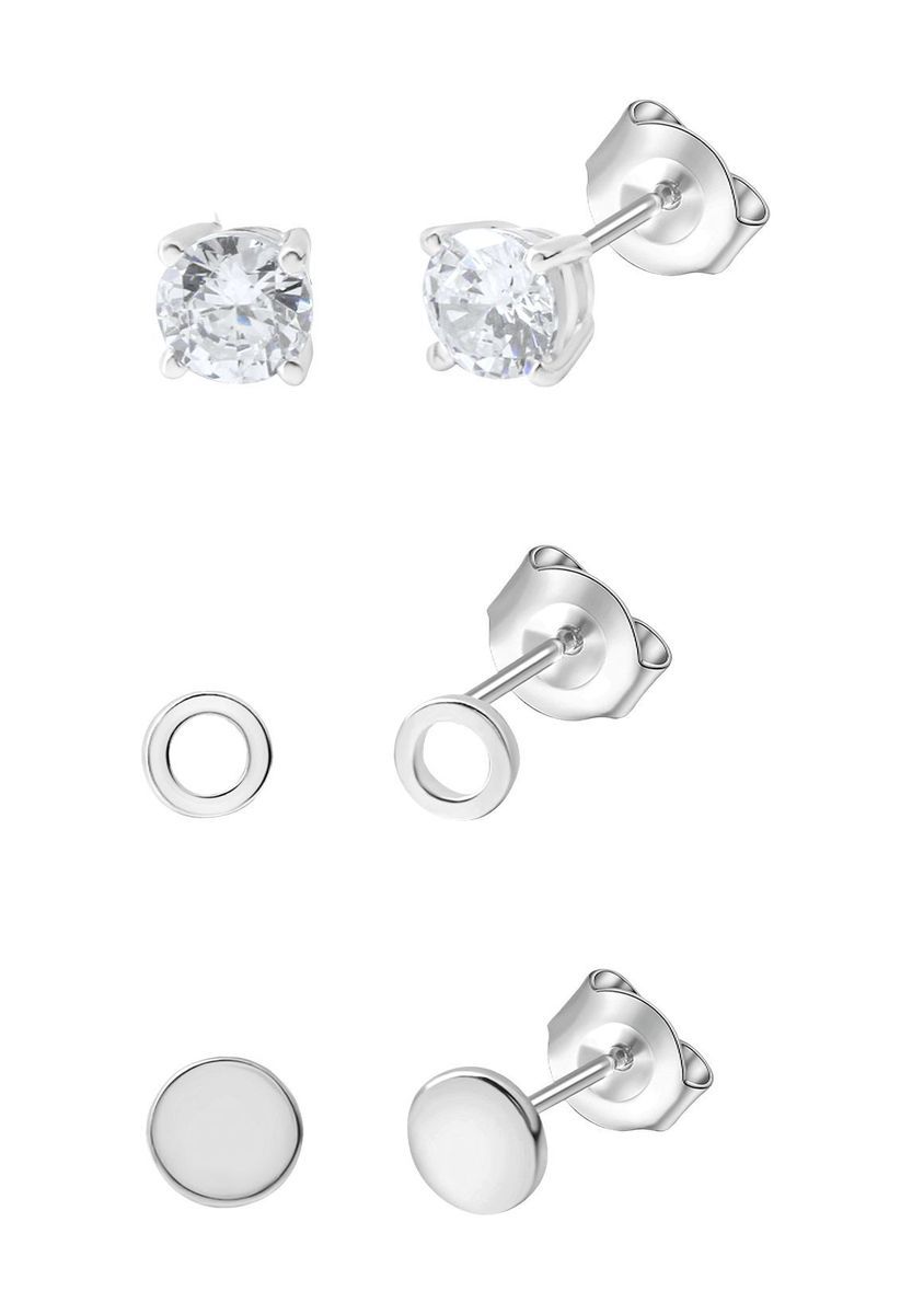 VANDENBERG Damen Ohrstecker-Set, 925er Silber, SILBER, 99
