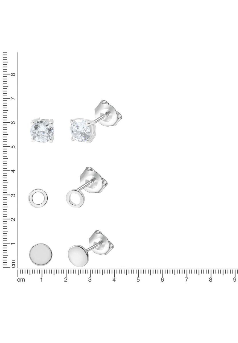 VANDENBERG Damen Ohrstecker-Set, 925er Silber, SILBER, 99