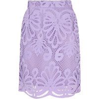 Floral Minirock aus Spitze