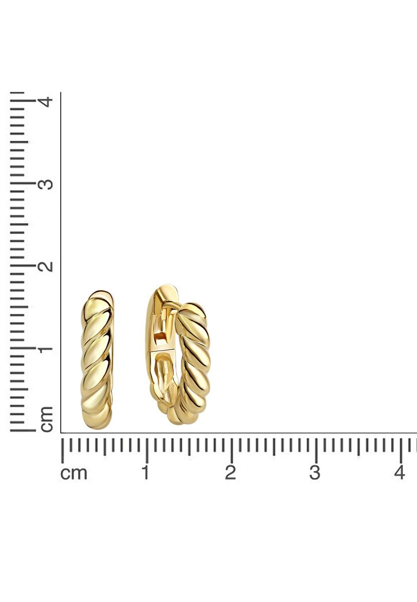 VANDENBERG Damen Creolen, 925er Sterling Silber, GELBGOLD, 99