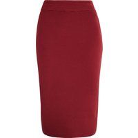 Faina Jersey Bleistiftrock Damen weinrot