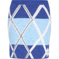 IZIA Rock Frauen Marineblau Hellblau