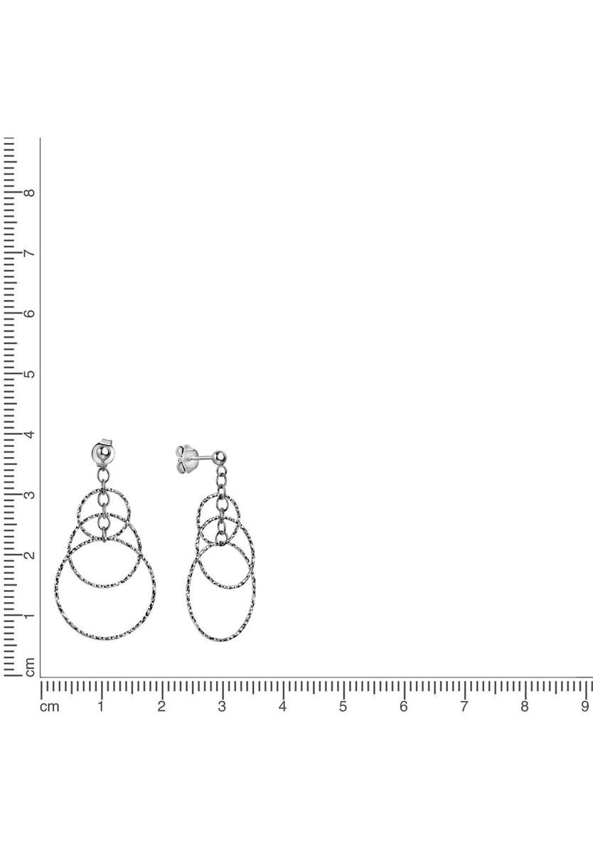 Silberne Kreis-Ohrhänger