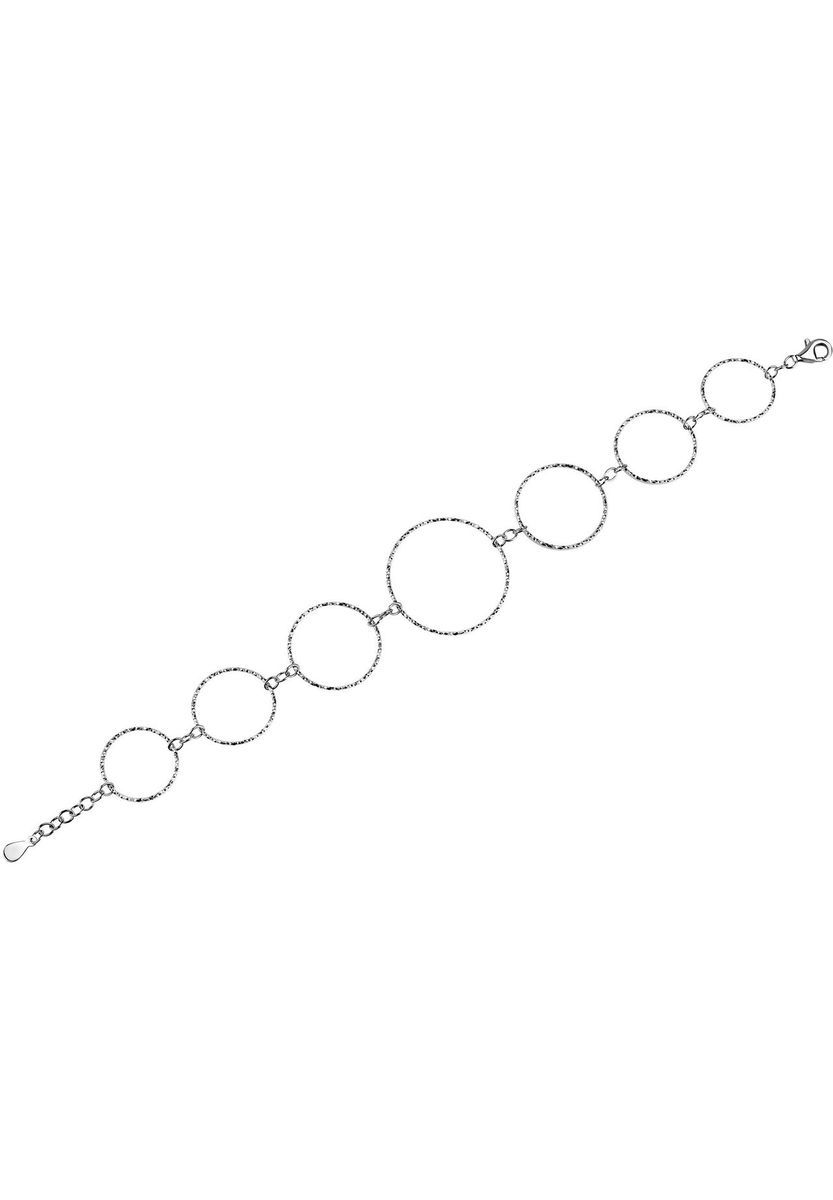 Zartes gehämmertes Silberkreis-Armband