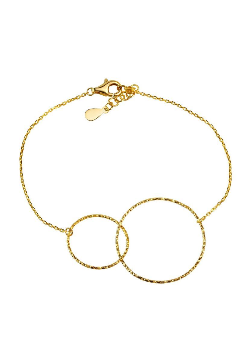 Elegantes Gold Kreis-Gliederarmband