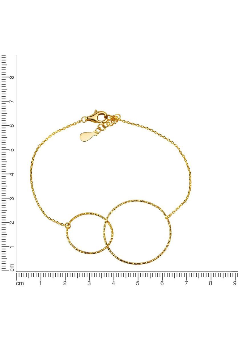 Elegantes Gold Kreis-Gliederarmband