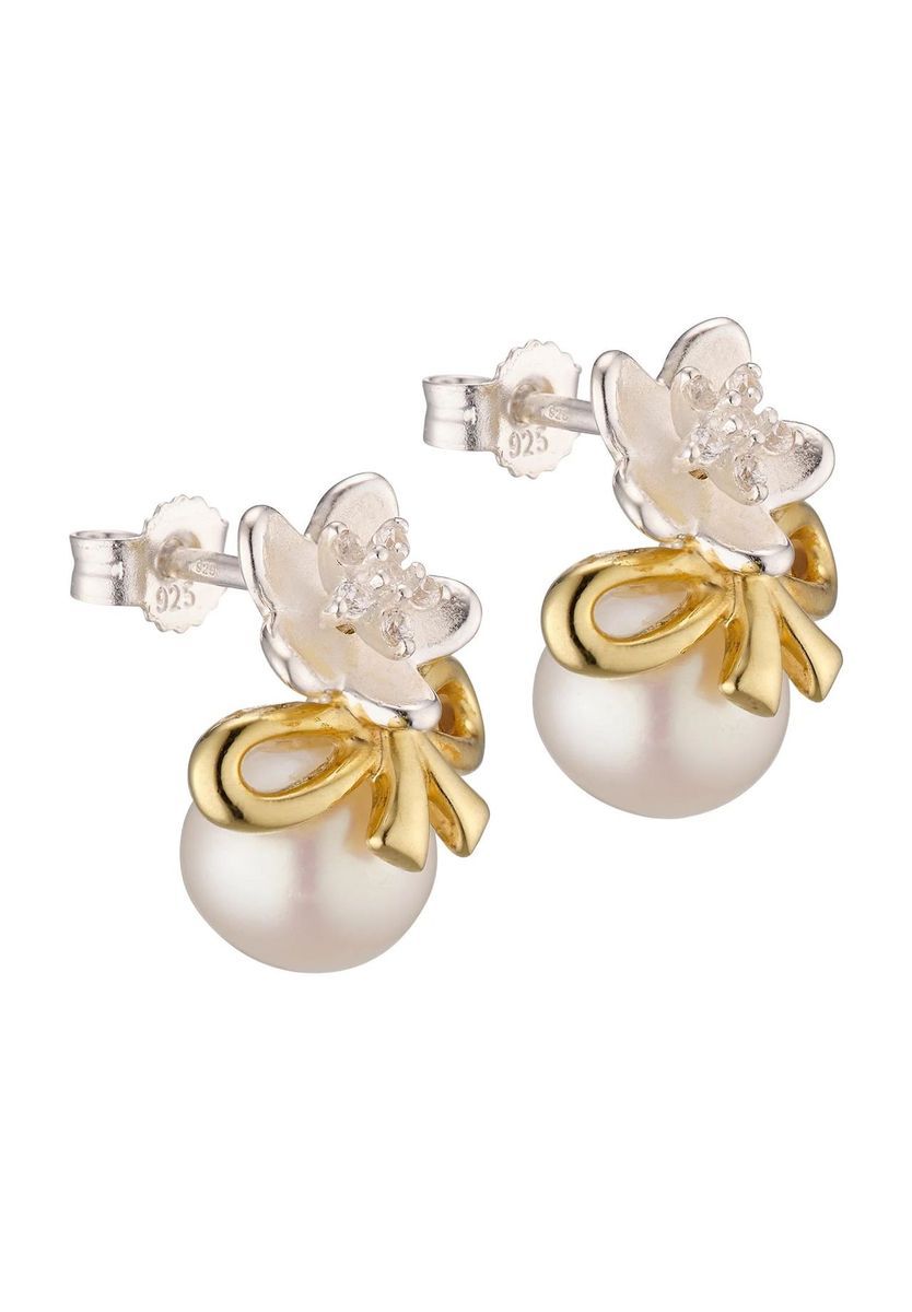 Perle Edelweiss Silberohrstecker