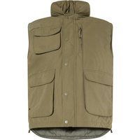 Herren Steppweste Militärstil Olive