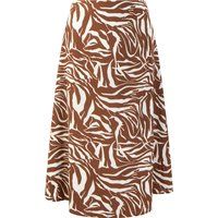 Faina Midirock Damen Braun Weiß