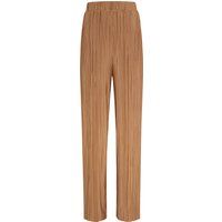 Plissee Cropped Hose mit weitem Bein
