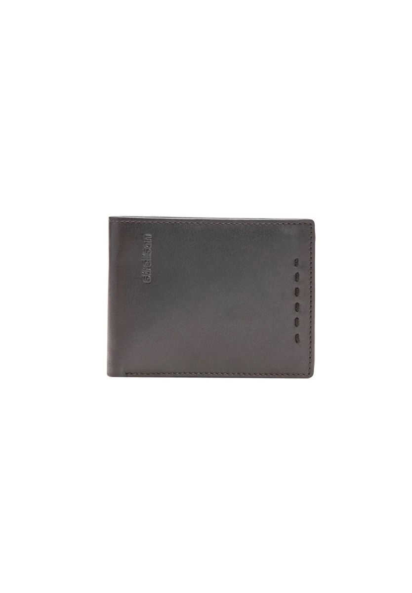 Leder-Bifold-Geldbörse mit RFID-Schutz