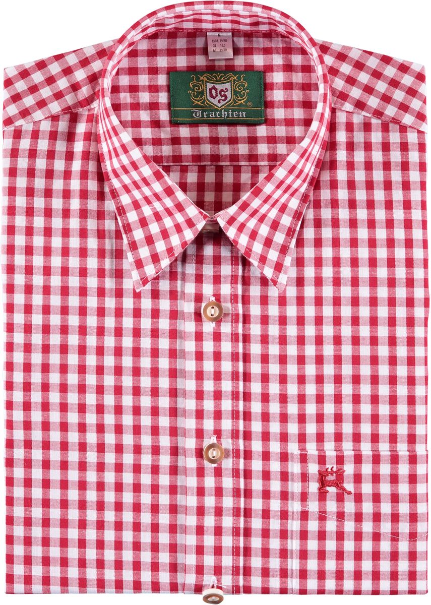 Orbis Freizeithemd, Regular Fit, Langarm, Kent-Kragen, für Herren, rot, 39