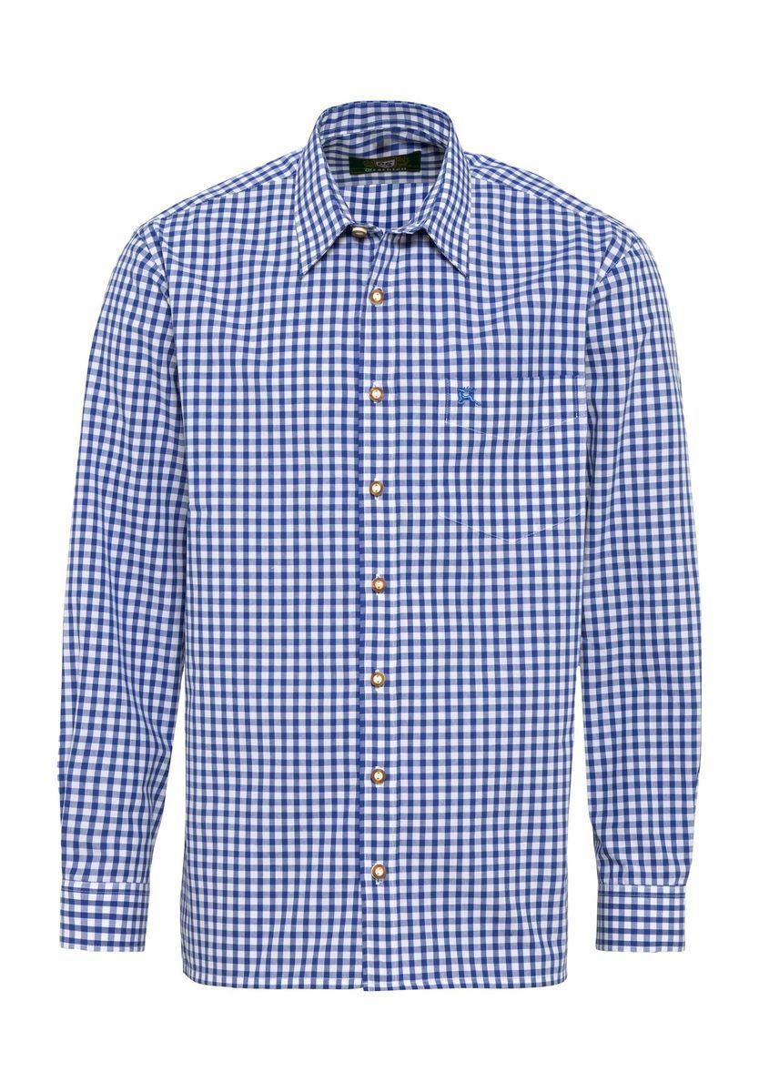 Klassisches Gingham Langarmhemd