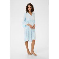 Gestuftes A-Linien Midikleid