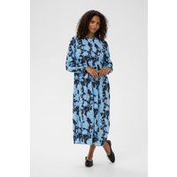 Weites Midikleid mit Blumendruck