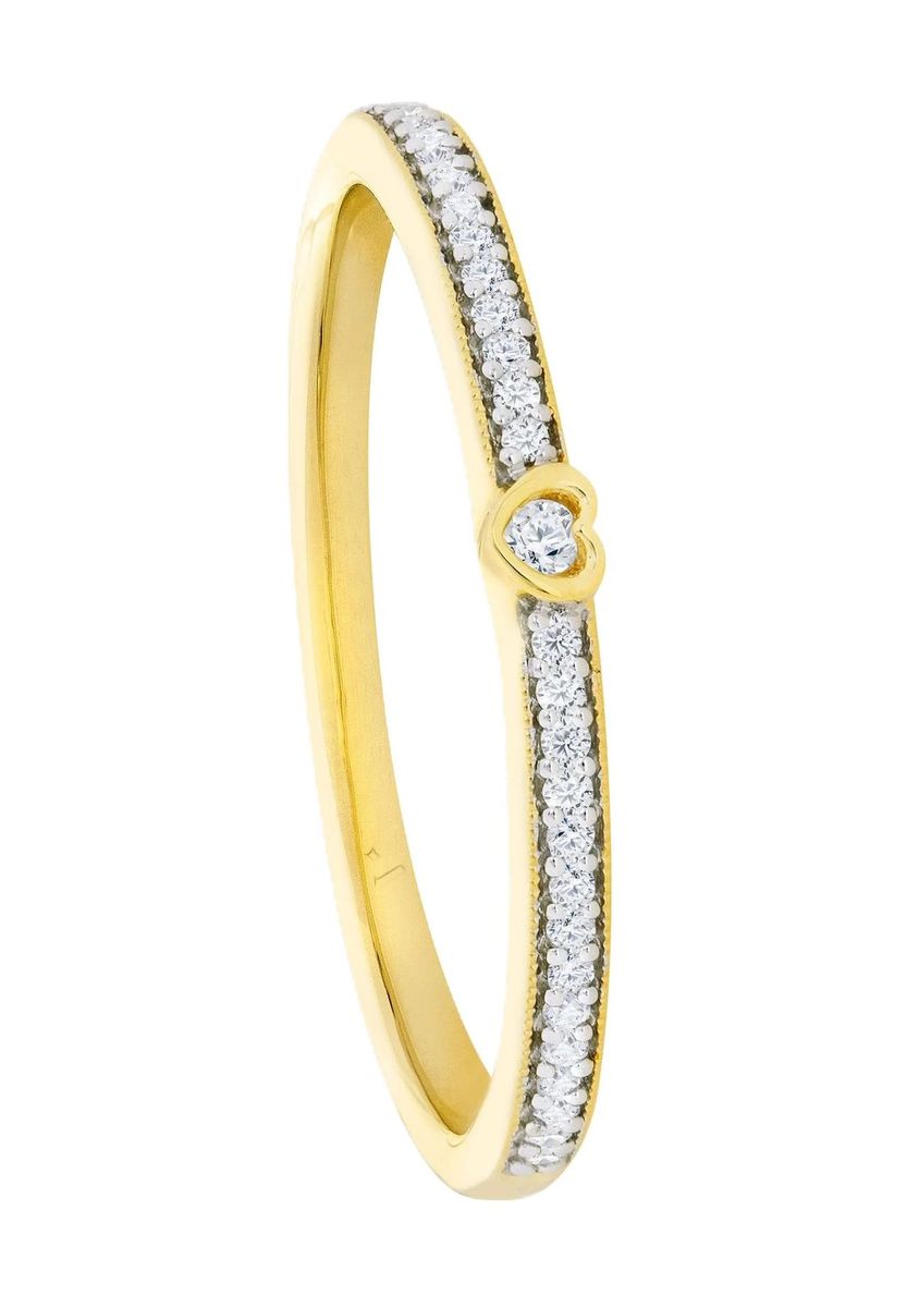 VANDENBERG Damen Ring, 375er Gold mit 29 Diamanten, zus. ca. 0,10 Karat, GOLD