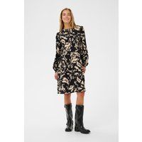 Kleid mit abstraktem Print, lockere Passform