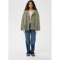 Kastige Freizeitjacke mit Stehkragen