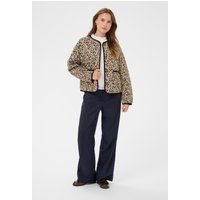 Jacke mit Muster und Steppung in lockerer Passform
