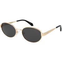 Ovale Sonnenbrille mit Metallrahmen