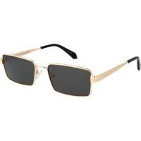 Klassische rechteckige Sonnenbrille mit Goldrahmen