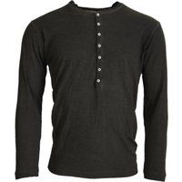 Langarm Henley Shirt lässiger Stil