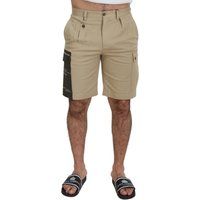 Funktionelle beige Baumwoll-Cargoshorts
