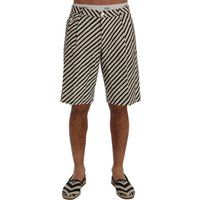 Diagonal gestreifte Sommer Resort Shorts