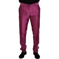 Schmal geschnittene Satin-Hose