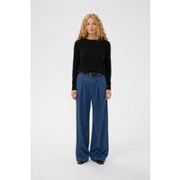 Weitgeschnittene Plissee-Jeans