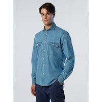 Helles Jeanshemd mit Taschen