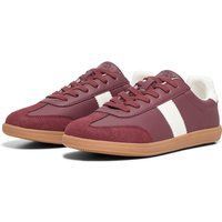 ONLY Amber Polyester Damen Sneaker In Burgunderrot/creme